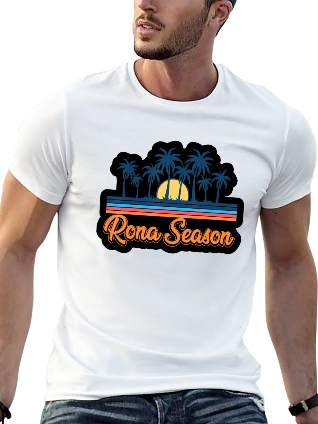 Rona Season Palm Tree Graphic Tee - Island Vibes