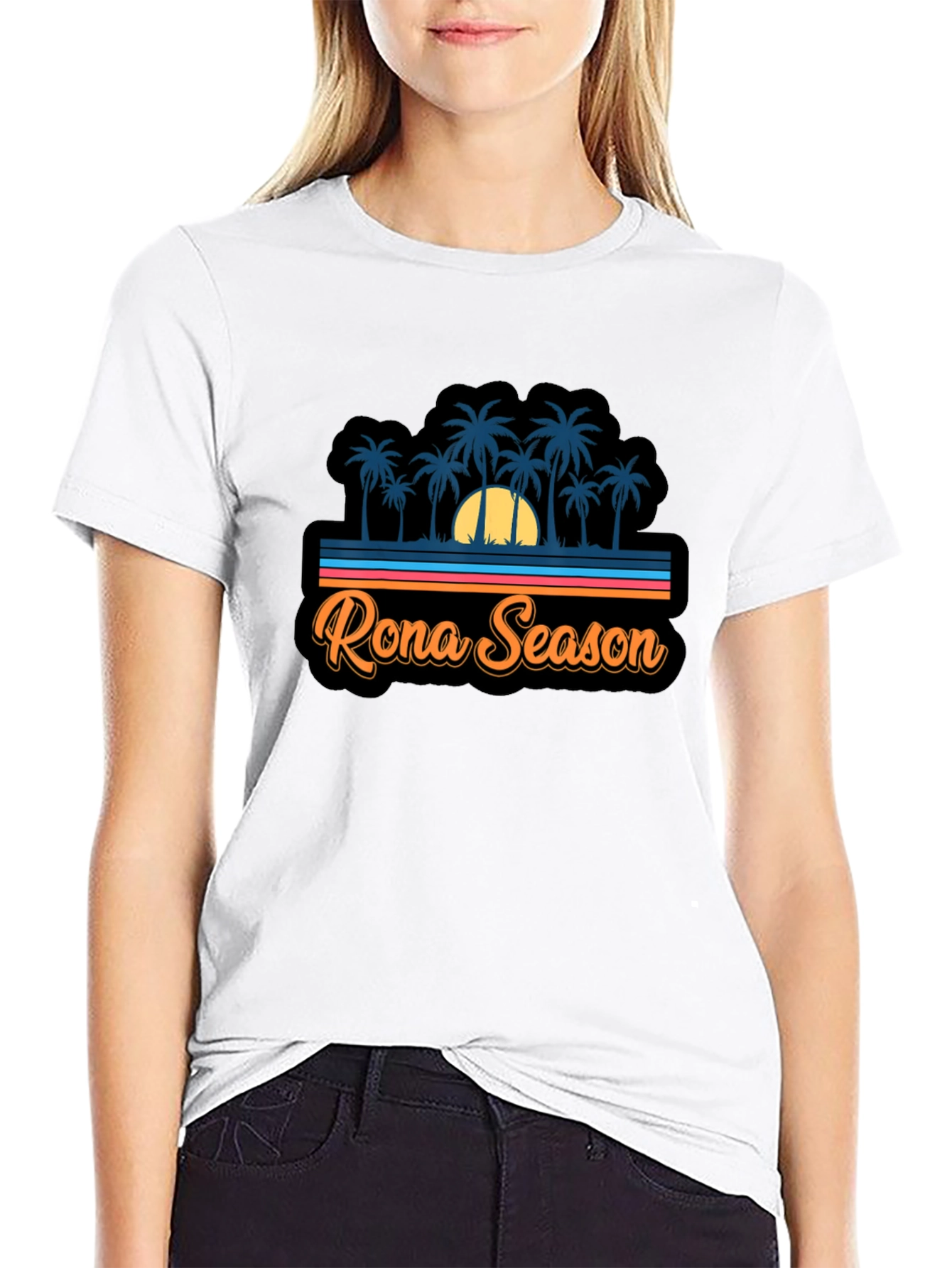 Rona Season Palm Tree Graphic Tee - Island Vibes