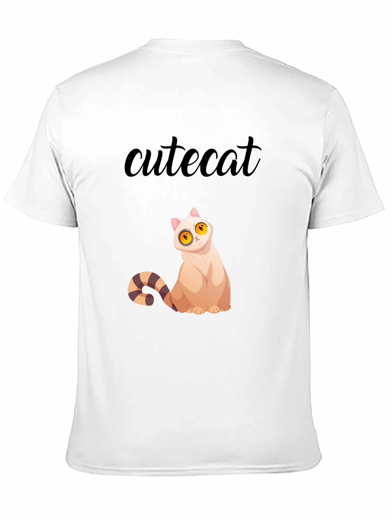 Cute Cat Graphic Tee - Stylish Black T-Shirt