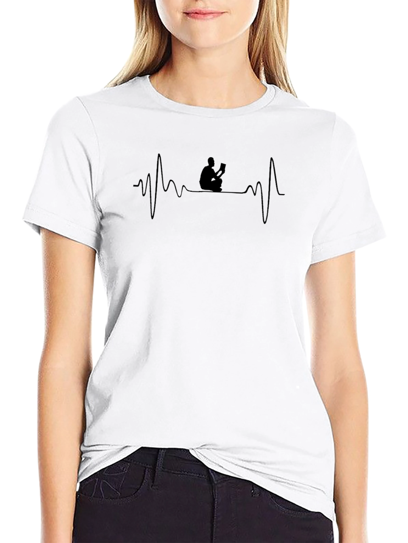 Readers Heartbeat T-Shirt - Black