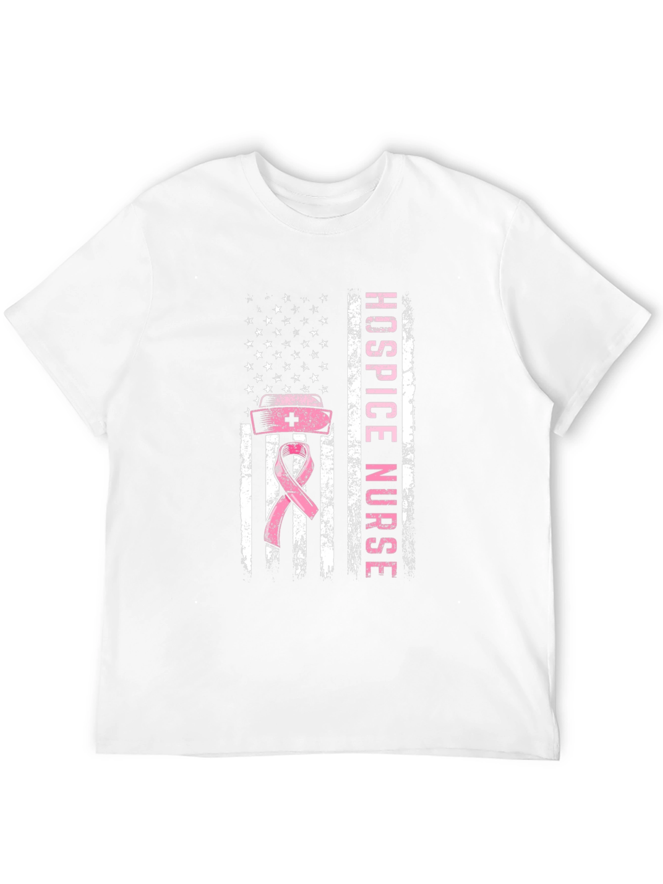 Hospice Nurse American Flag T-Shirt