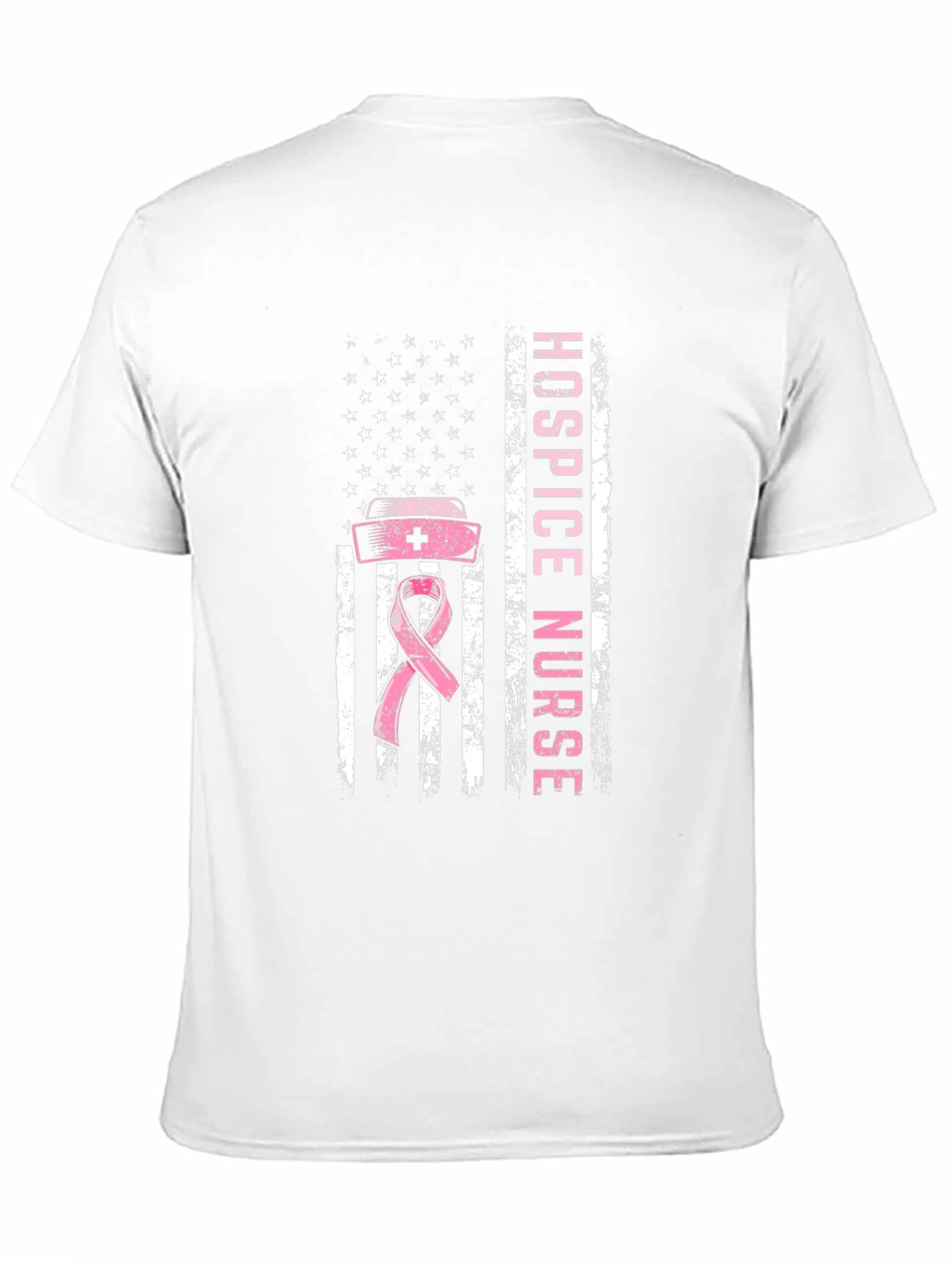 Hospice Nurse American Flag T-Shirt