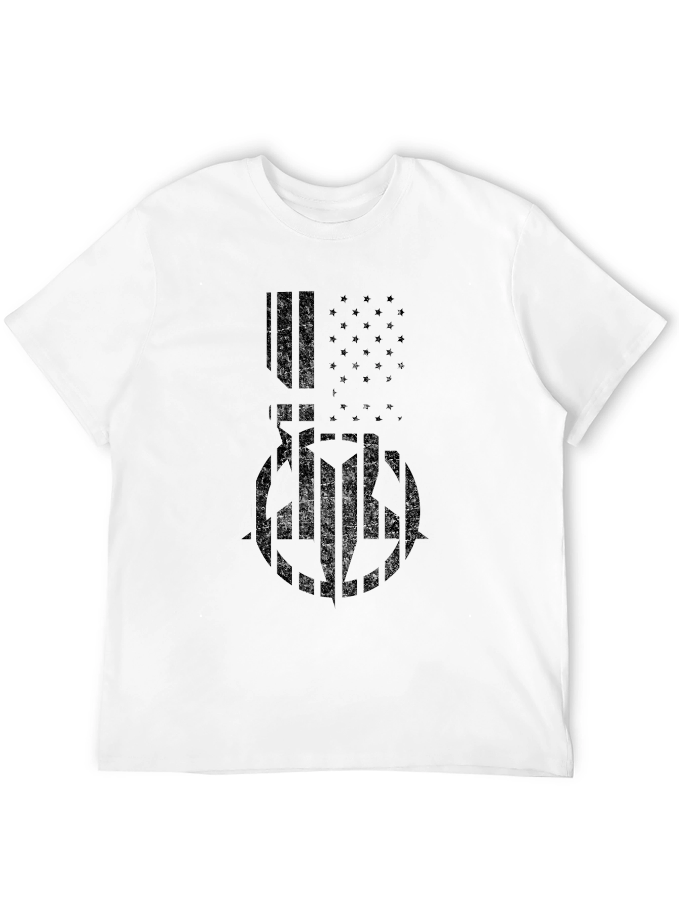 American Flag Graphic T-Shirt - Black
