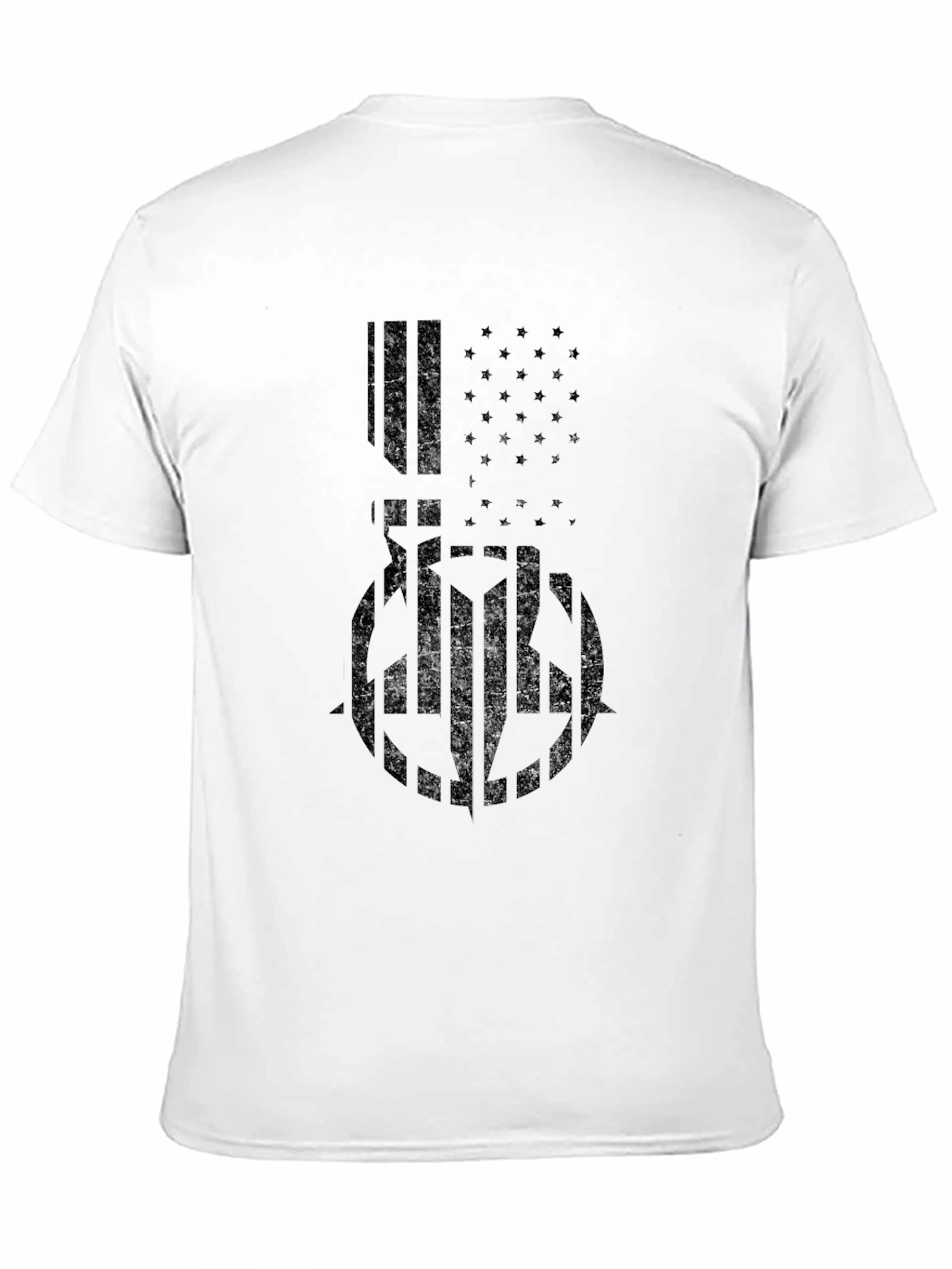 American Flag Graphic T-Shirt - Black