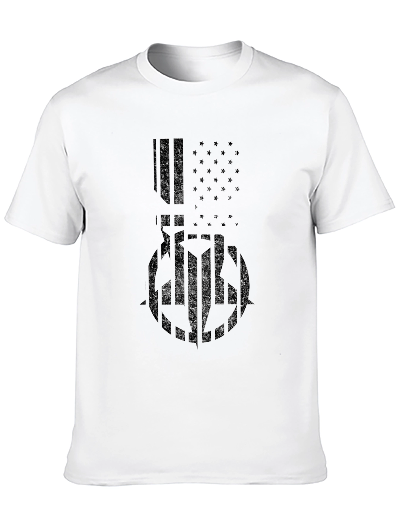American Flag Graphic T-Shirt - Black