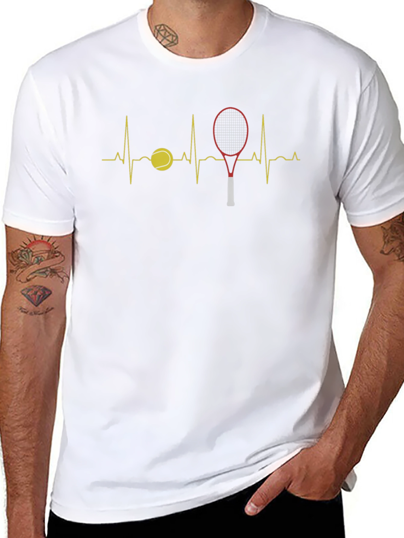 Tennis Heartbeat Graphic Tee