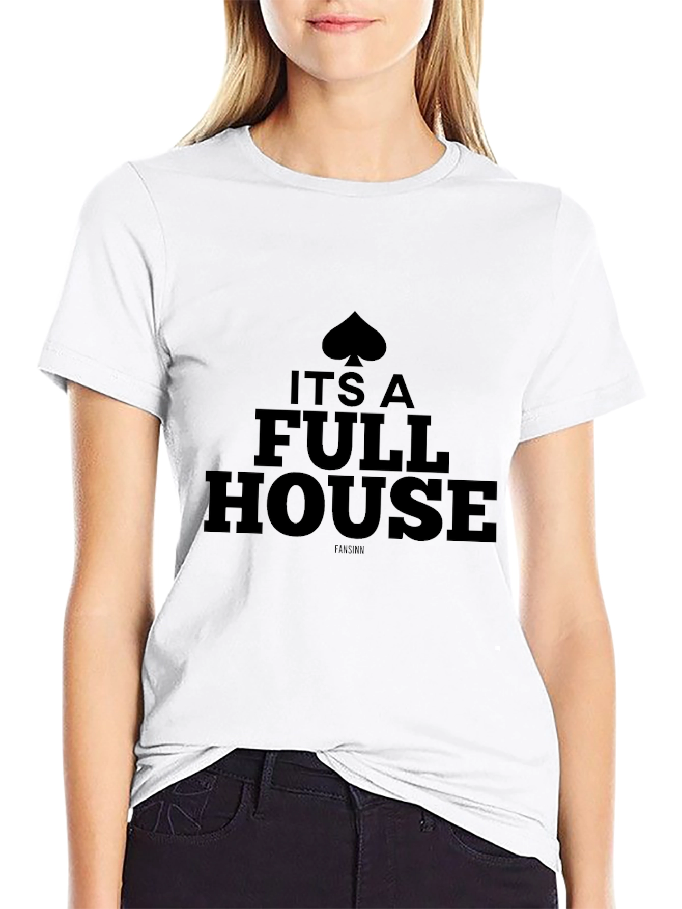 Its a Full House Mens Black T-Shirt