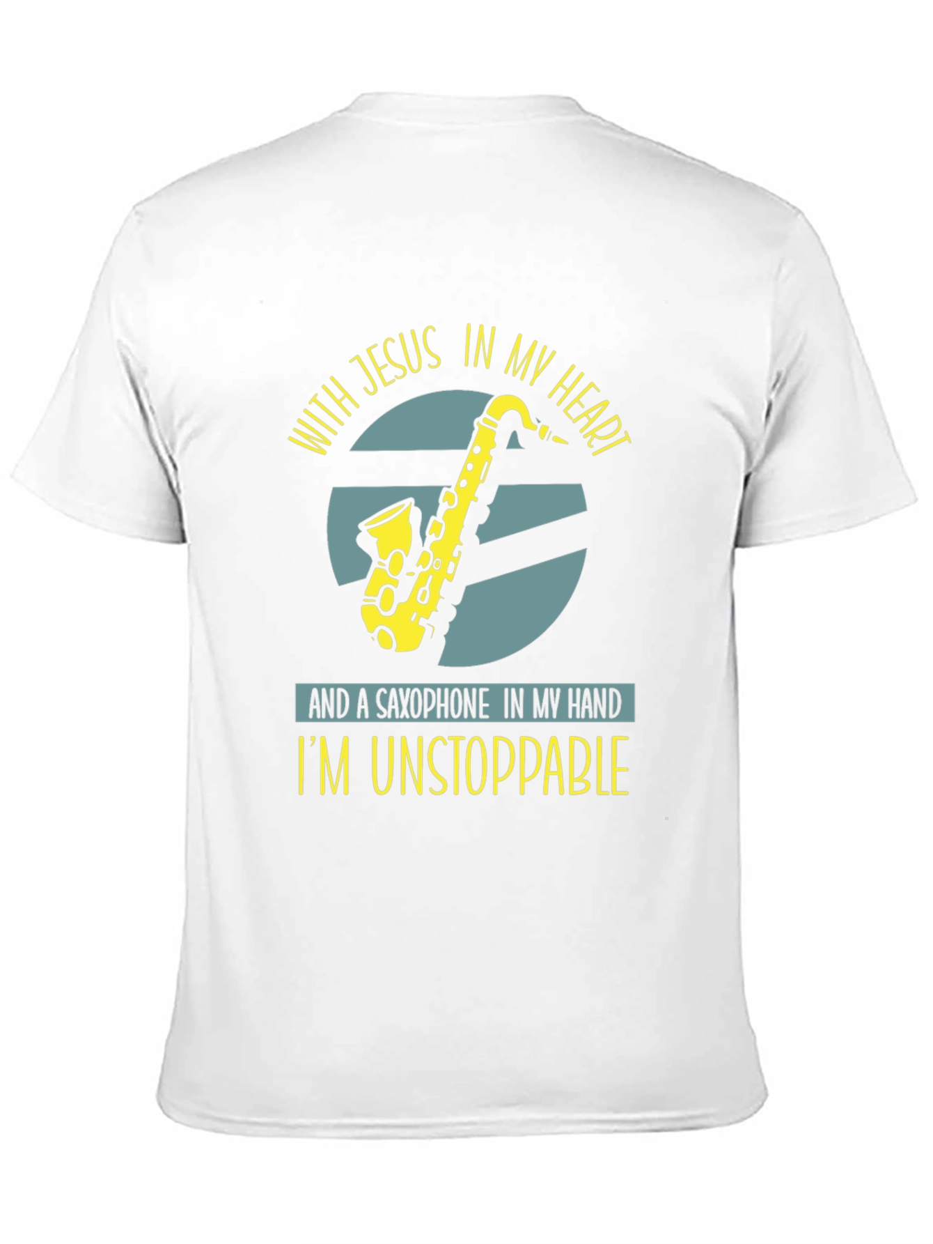 Saxophone Jesus T-Shirt: Unstoppable Christian Music Tee