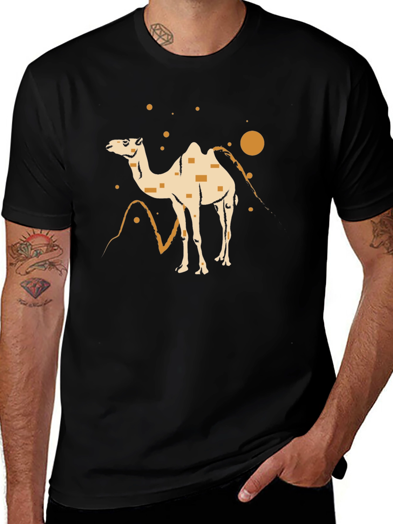 Camel Desert T-Shirt - Stylish Graphic Tee