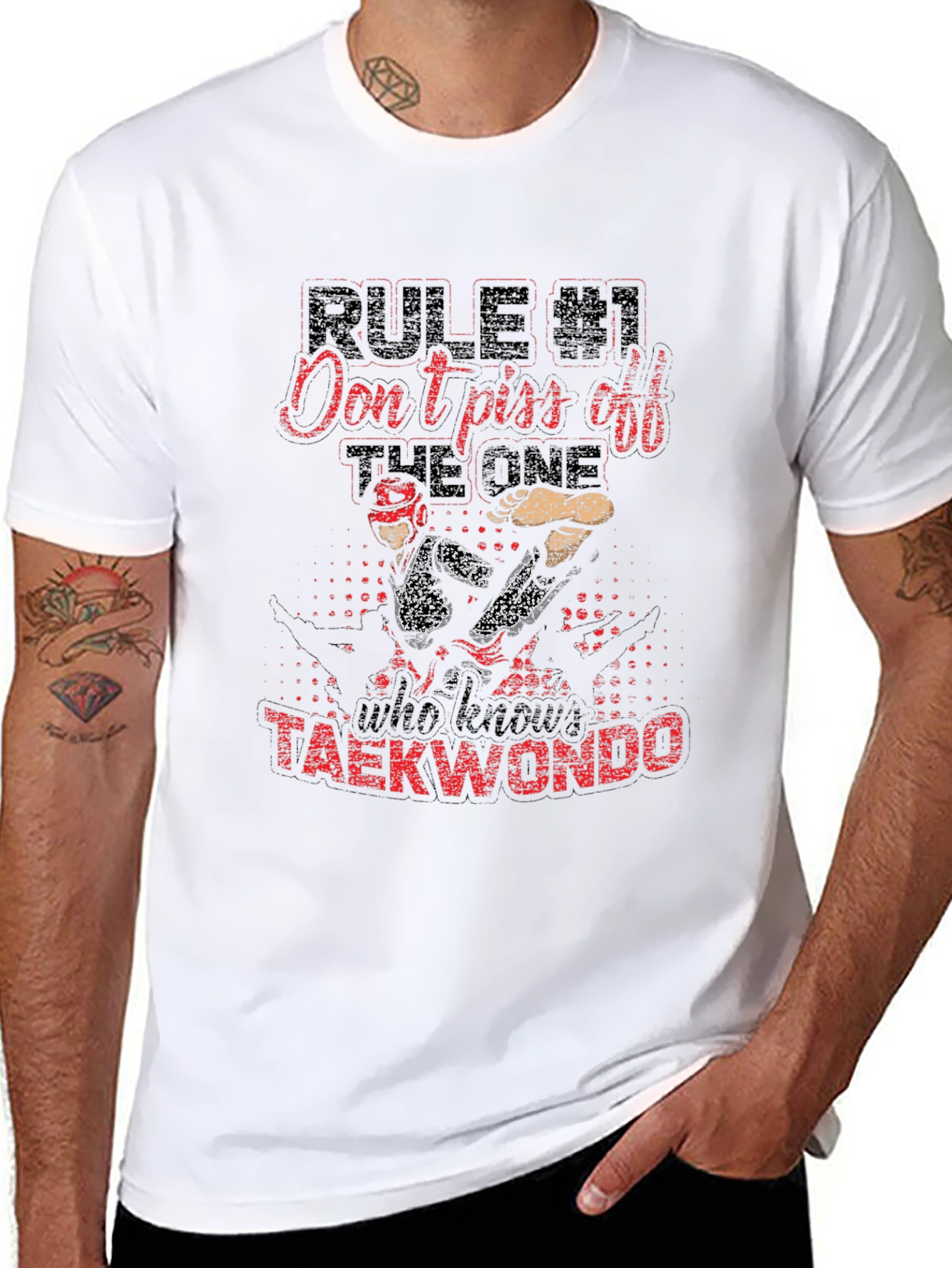Dont Piss Off The One Who Knows Taekwondo T-Shirt
