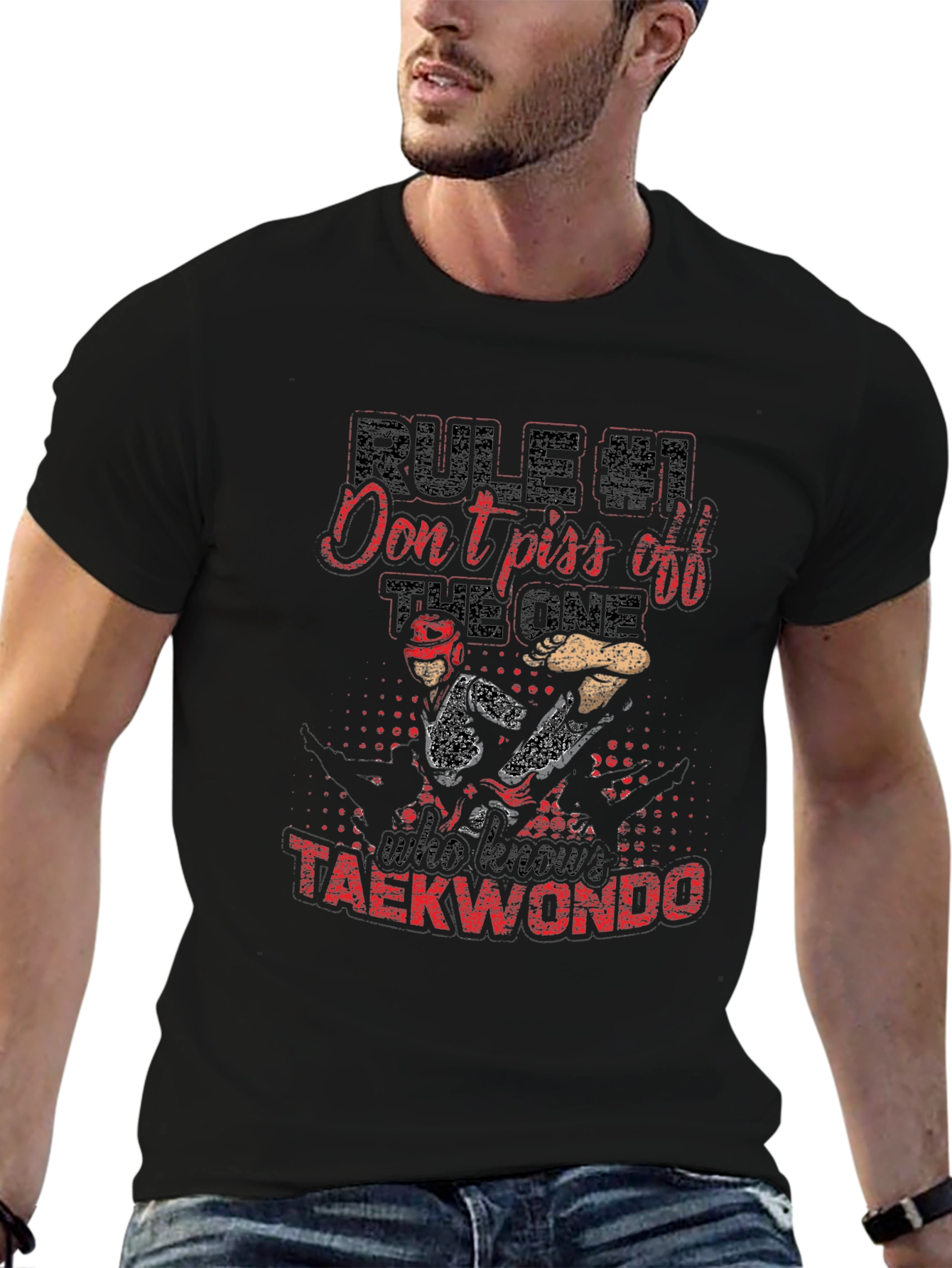 Dont Piss Off The One Who Knows Taekwondo T-Shirt