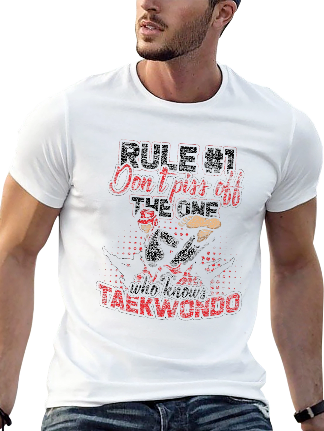 Dont Piss Off The One Who Knows Taekwondo T-Shirt