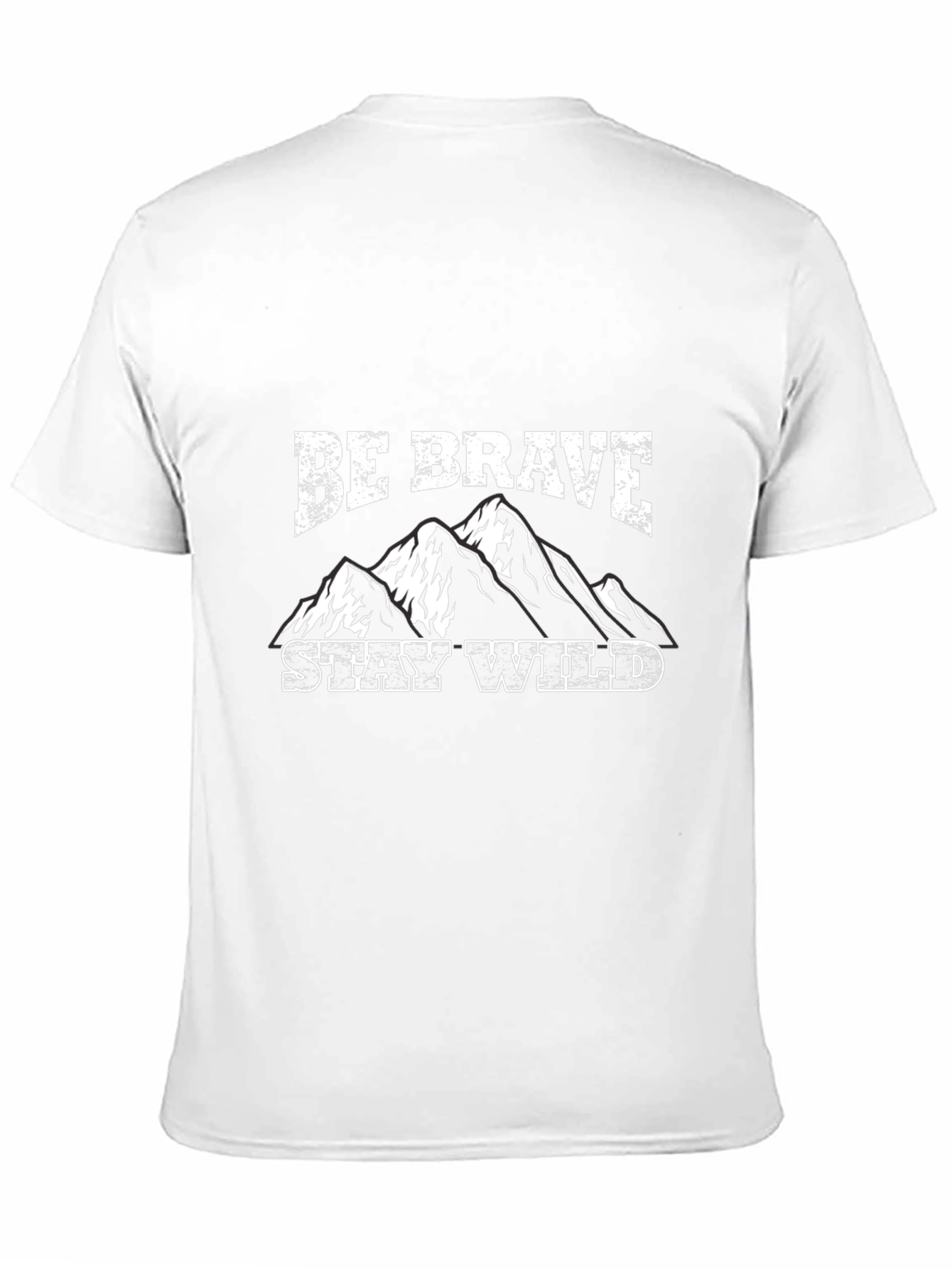 Be Brave Stay Wild Graphic Tee - Black