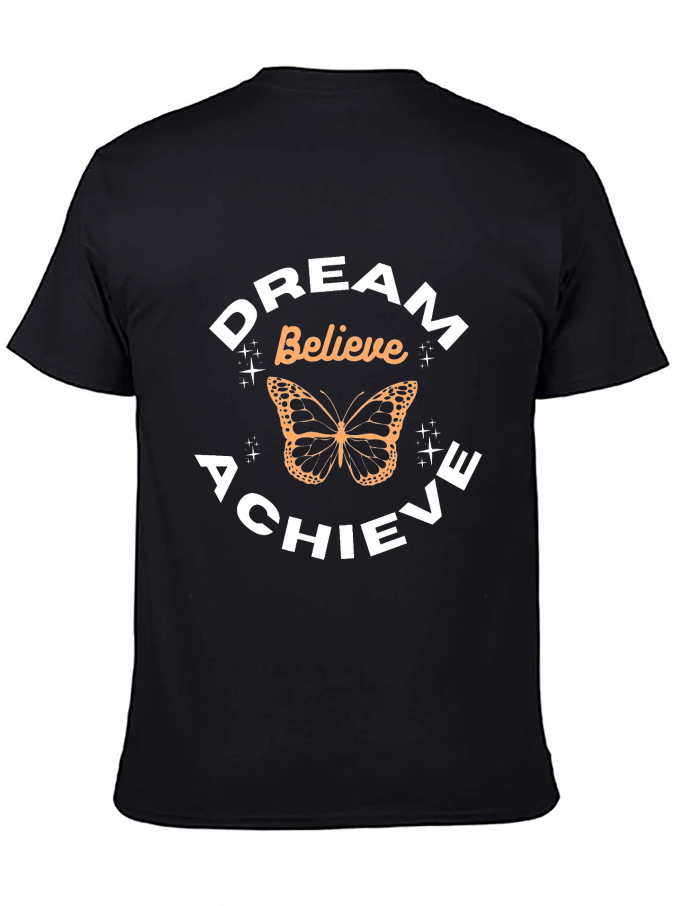 Dream Believe Achieve Butterfly Graphic Tee