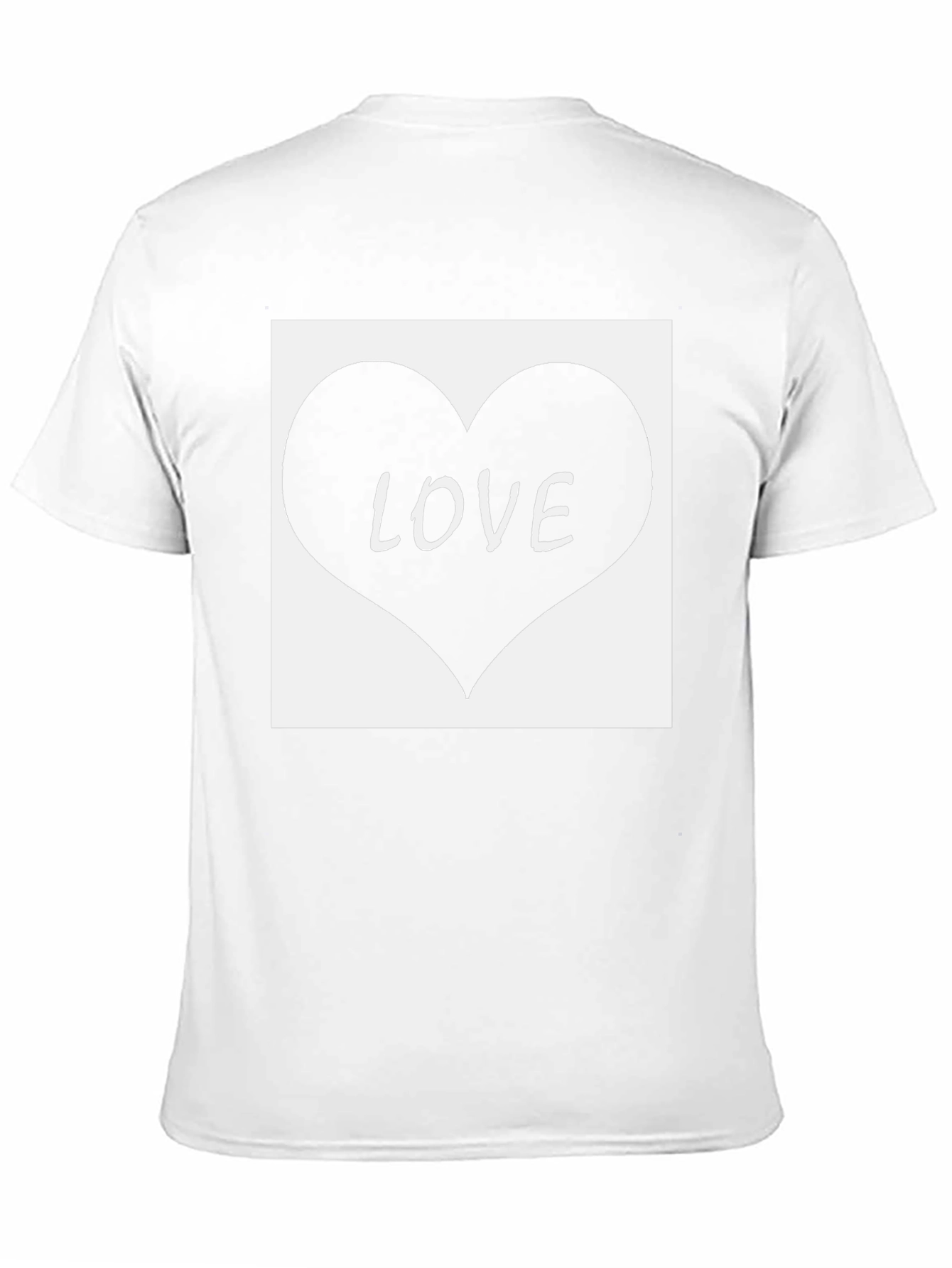Love Heart Graphic Tee - Black Cotton Blend