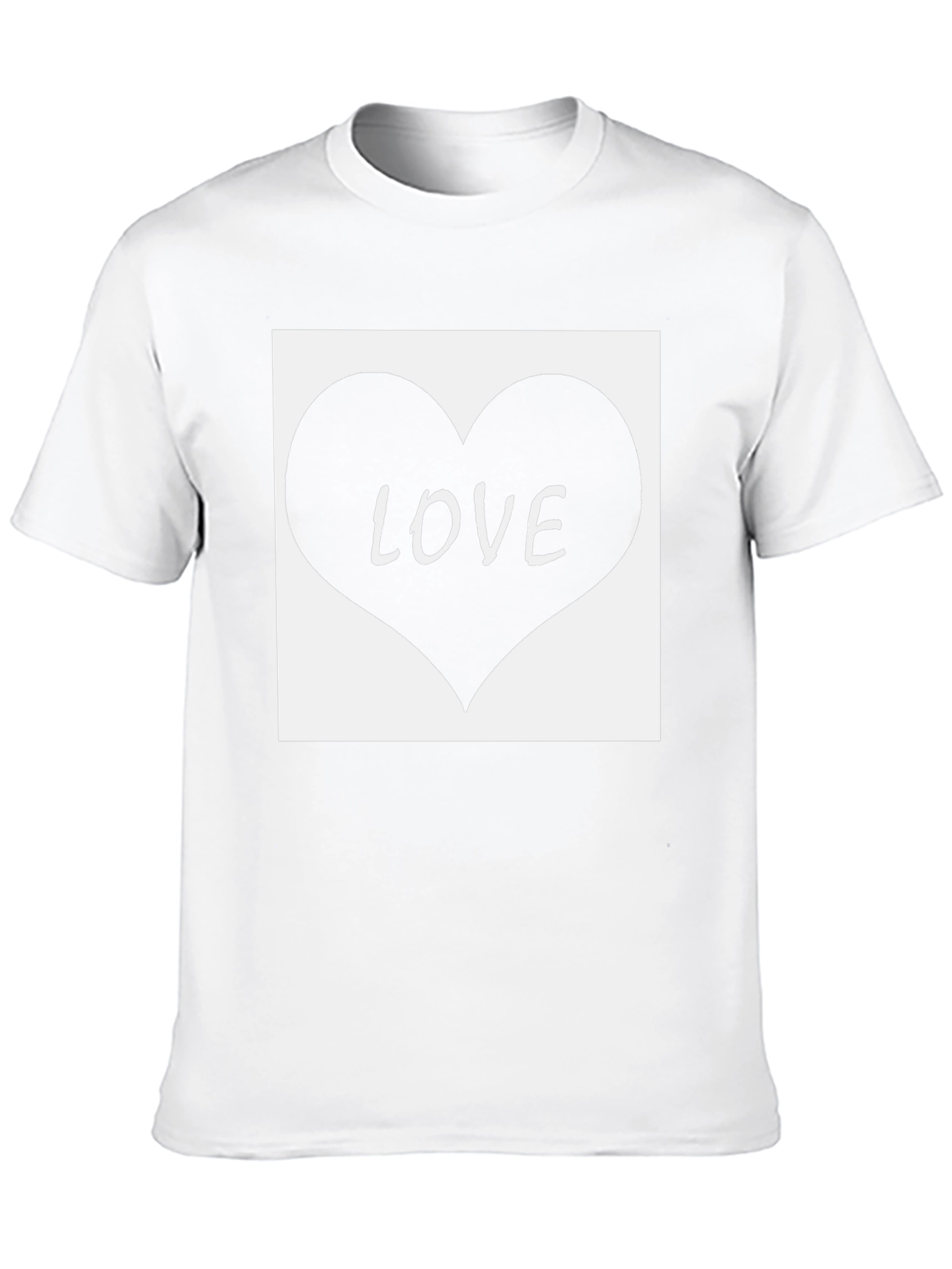 Love Heart Graphic Tee - Black Cotton Blend