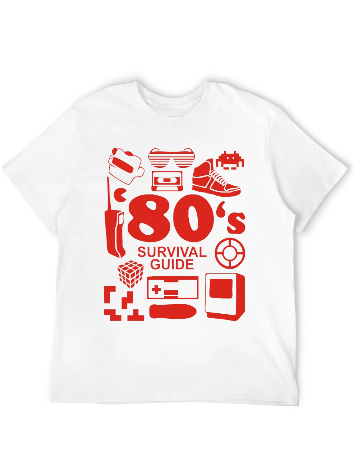 80s Survival Guide Black T-Shirt