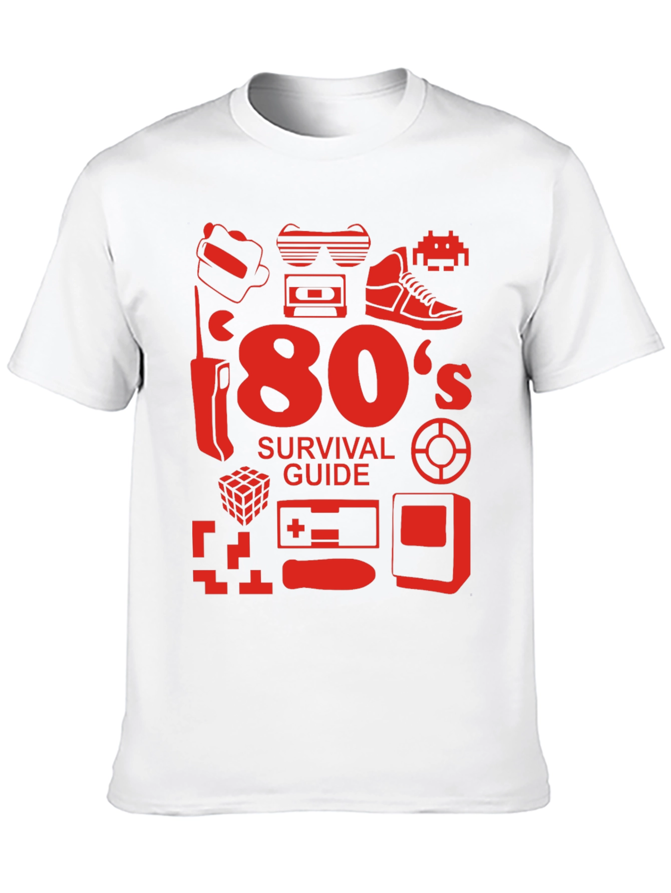 80s Survival Guide Black T-Shirt