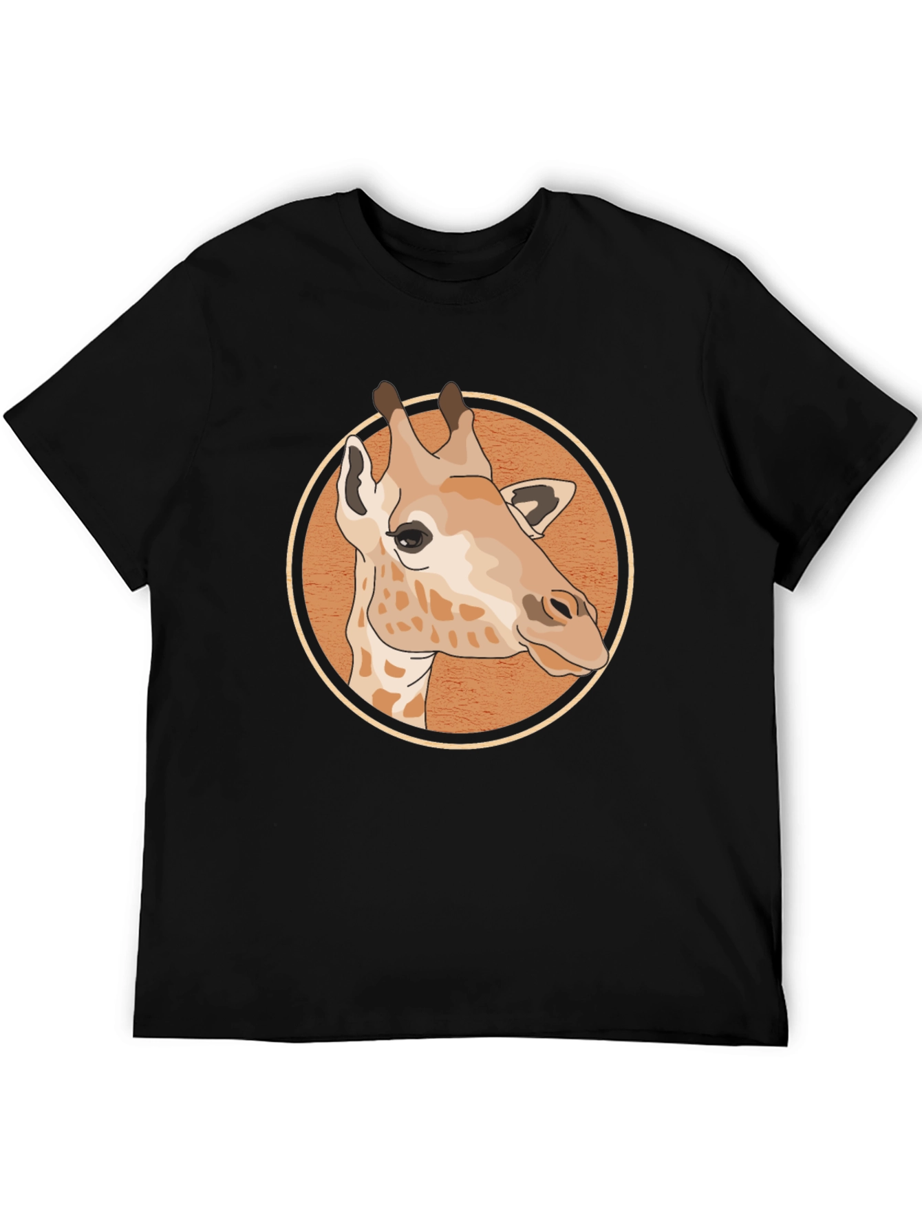 Giraffe Graphic Tee - Unisex Black T-Shirt