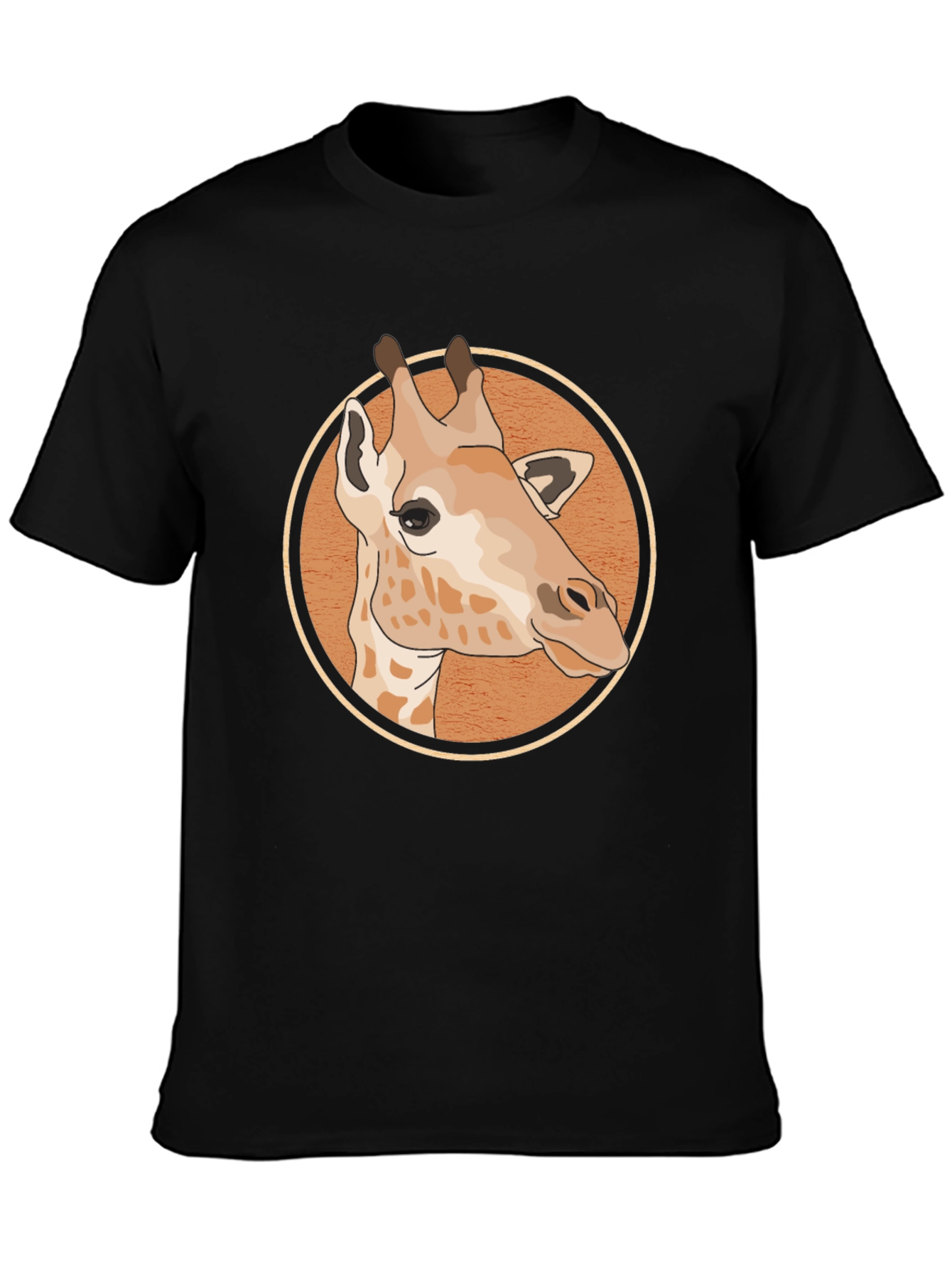 Giraffe Graphic Tee - Unisex Black T-Shirt