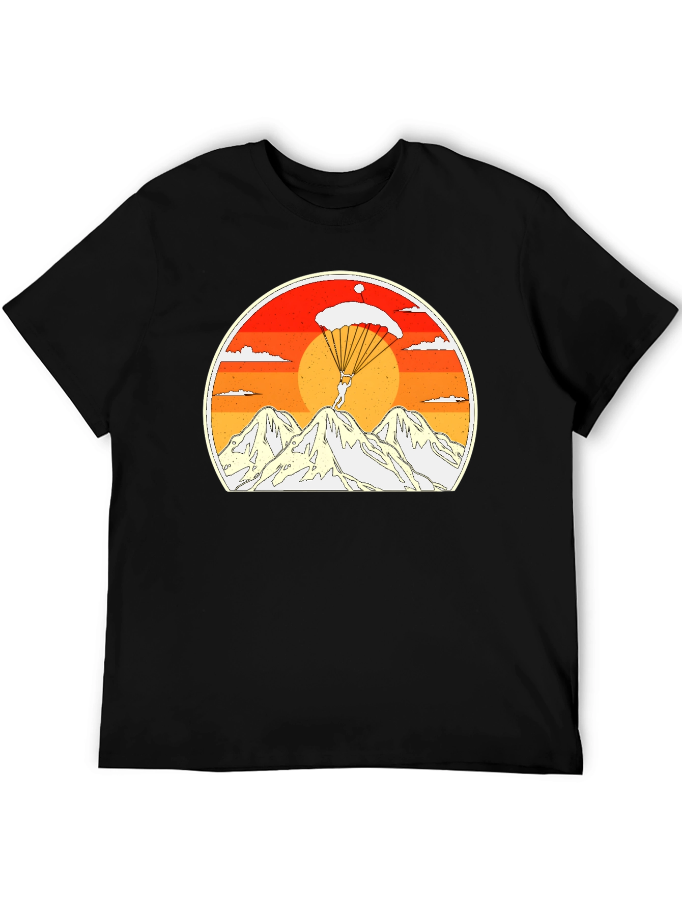 Skydiving Mountain Graphic Tee