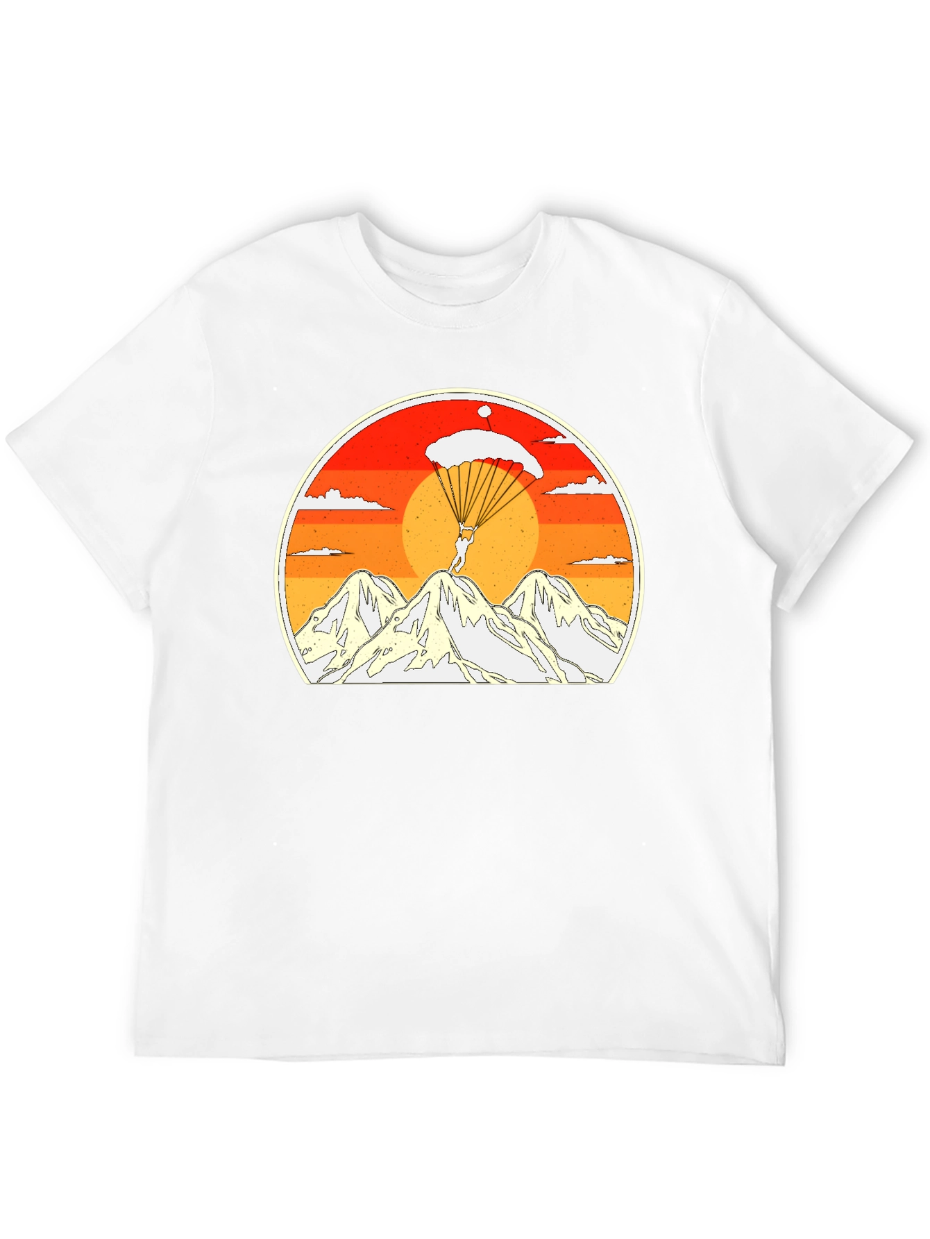 Skydiving Mountain Graphic Tee