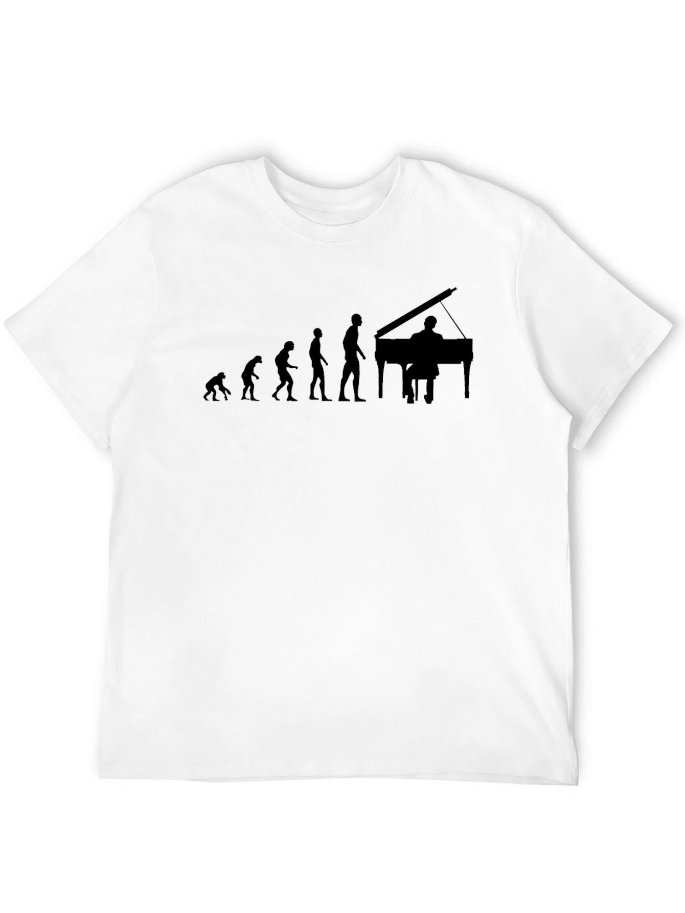 Evolution of Pianist Graphic Tee - Black