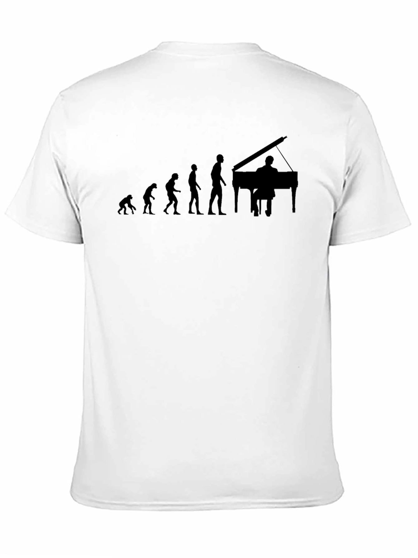 Evolution of Pianist Graphic Tee - Black