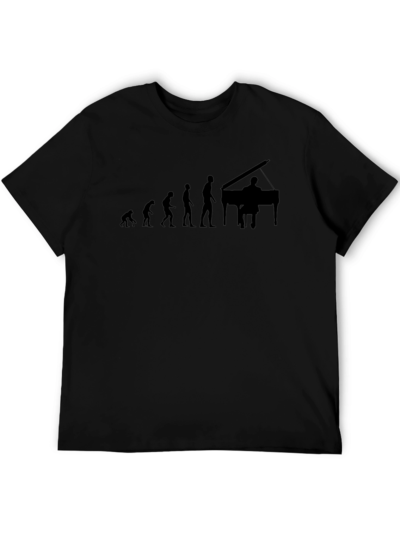 Evolution of Pianist Graphic Tee - Black