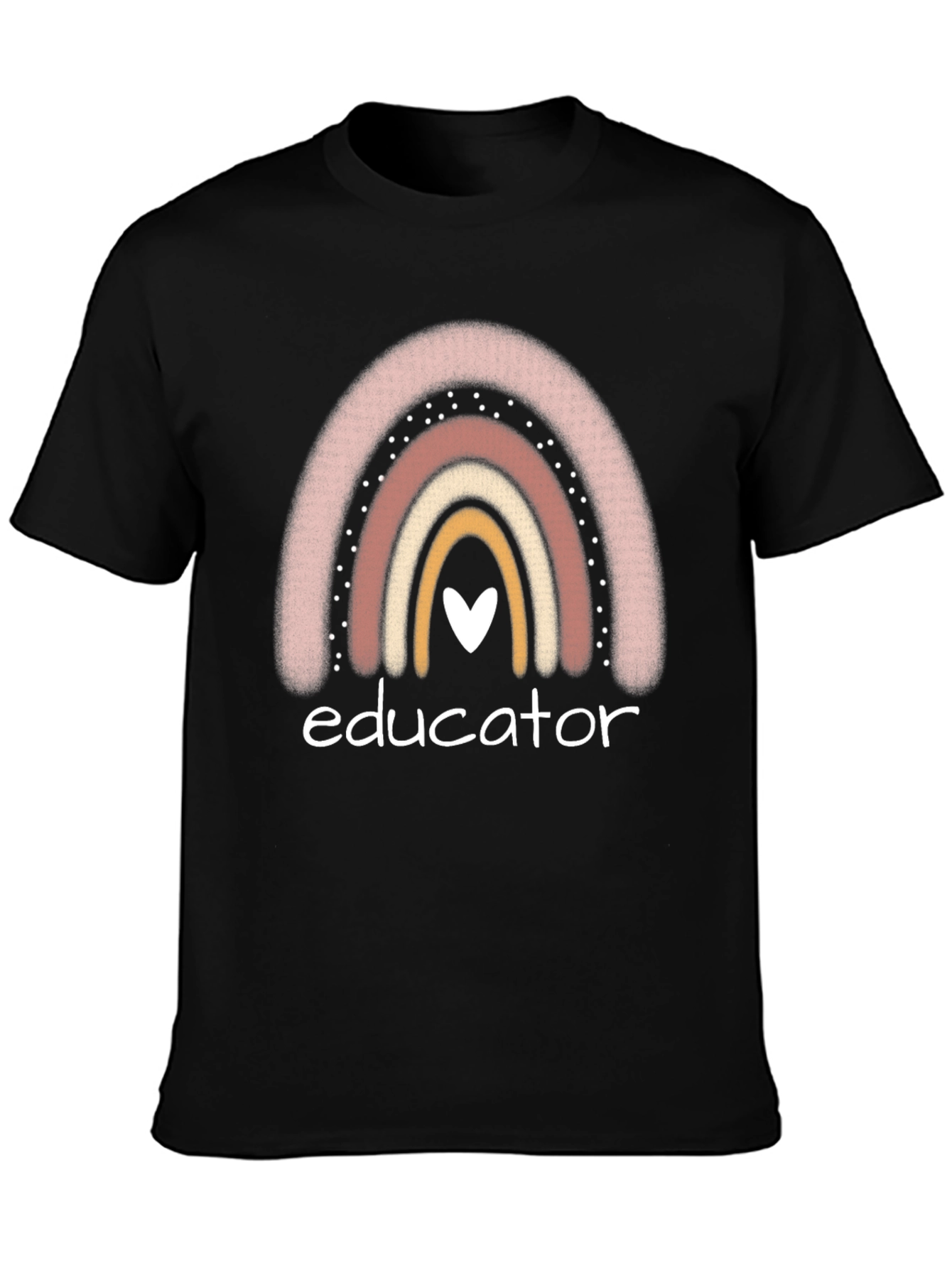 Educator Rainbow Heart T-Shirt