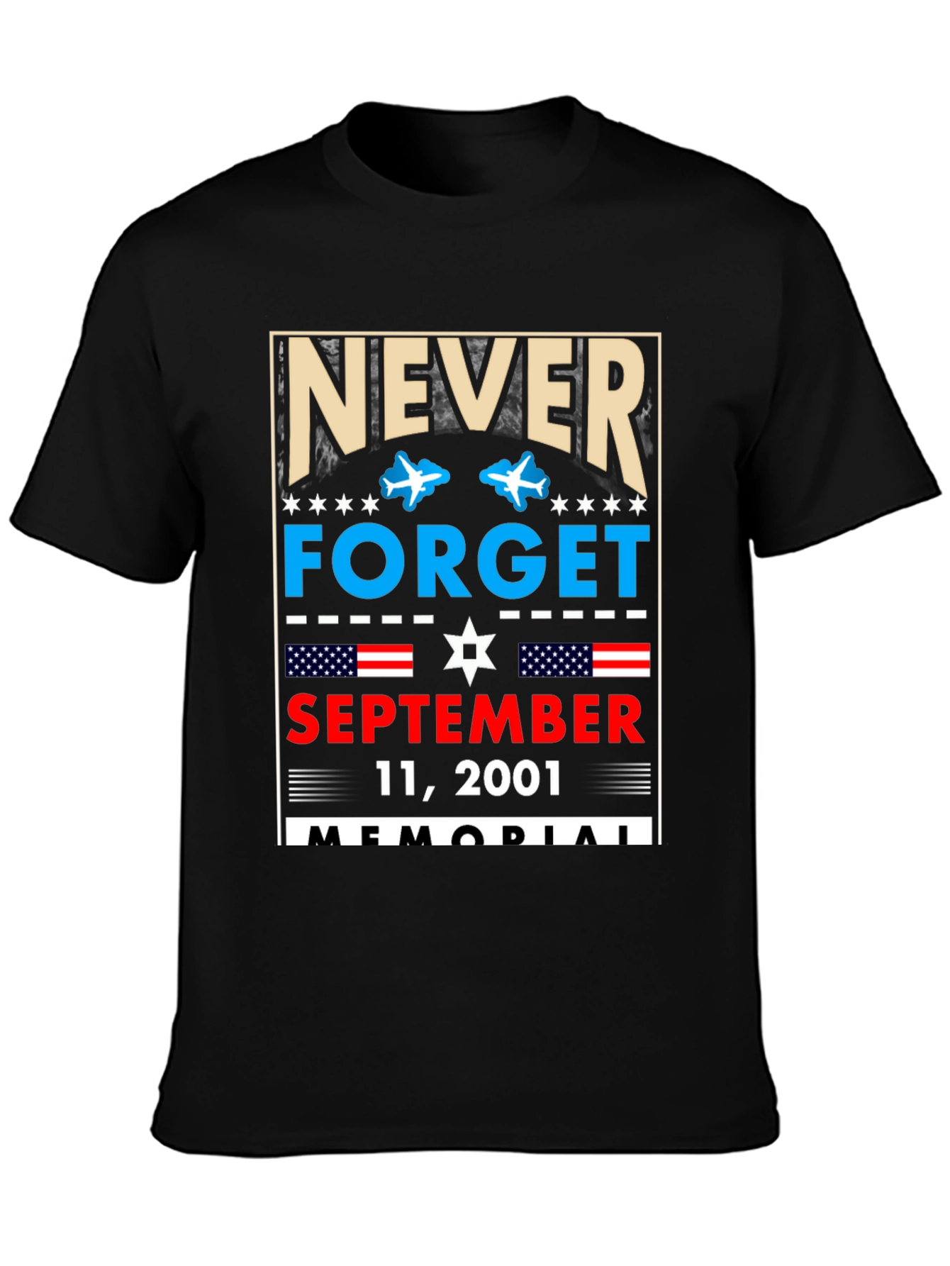 Never Forget 9/11 Memorial T-Shirt