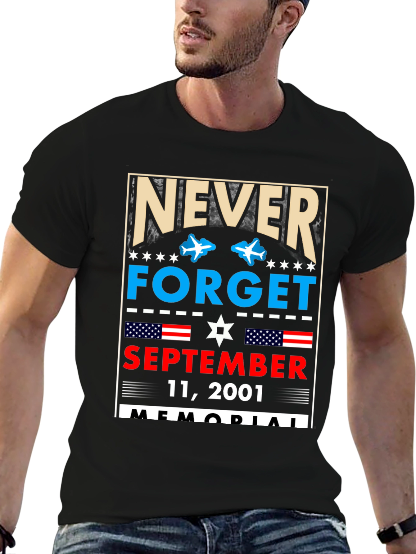 Never Forget 9/11 Memorial T-Shirt