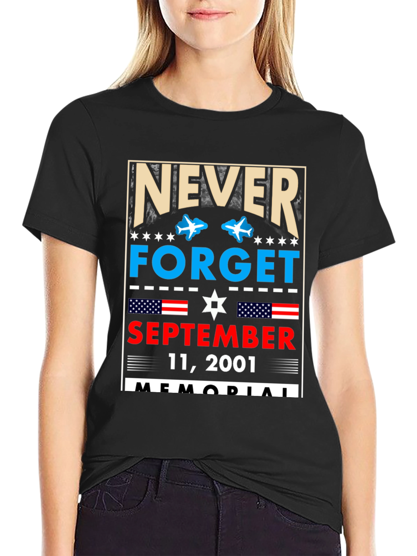 Never Forget 9/11 Memorial T-Shirt