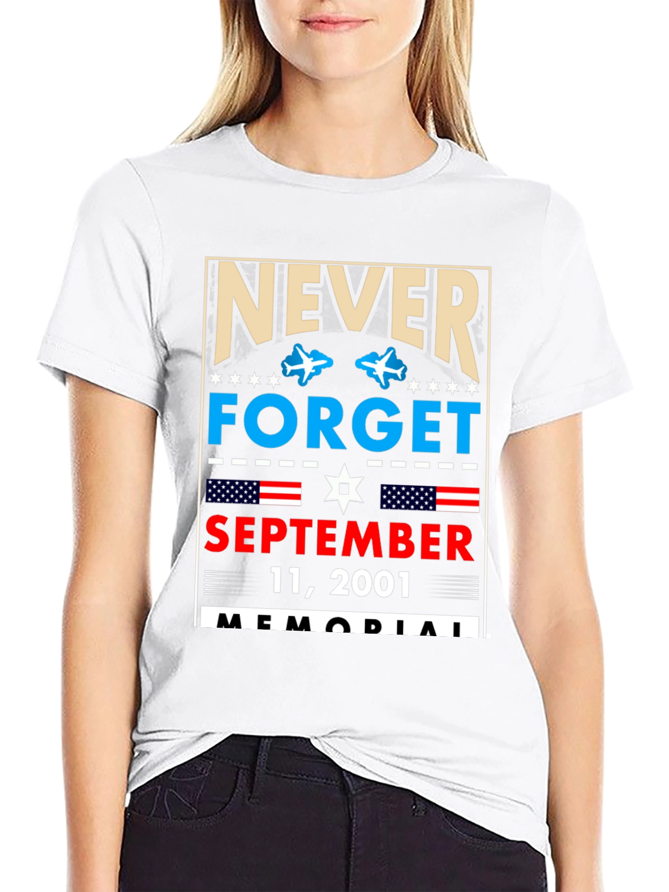 Never Forget 9/11 Memorial T-Shirt