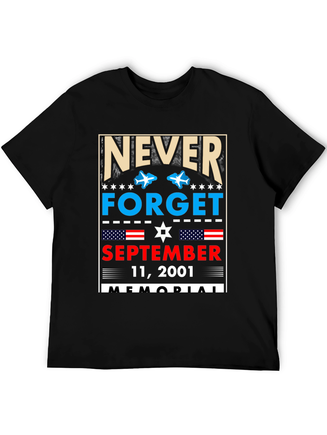 Never Forget 9/11 Memorial T-Shirt