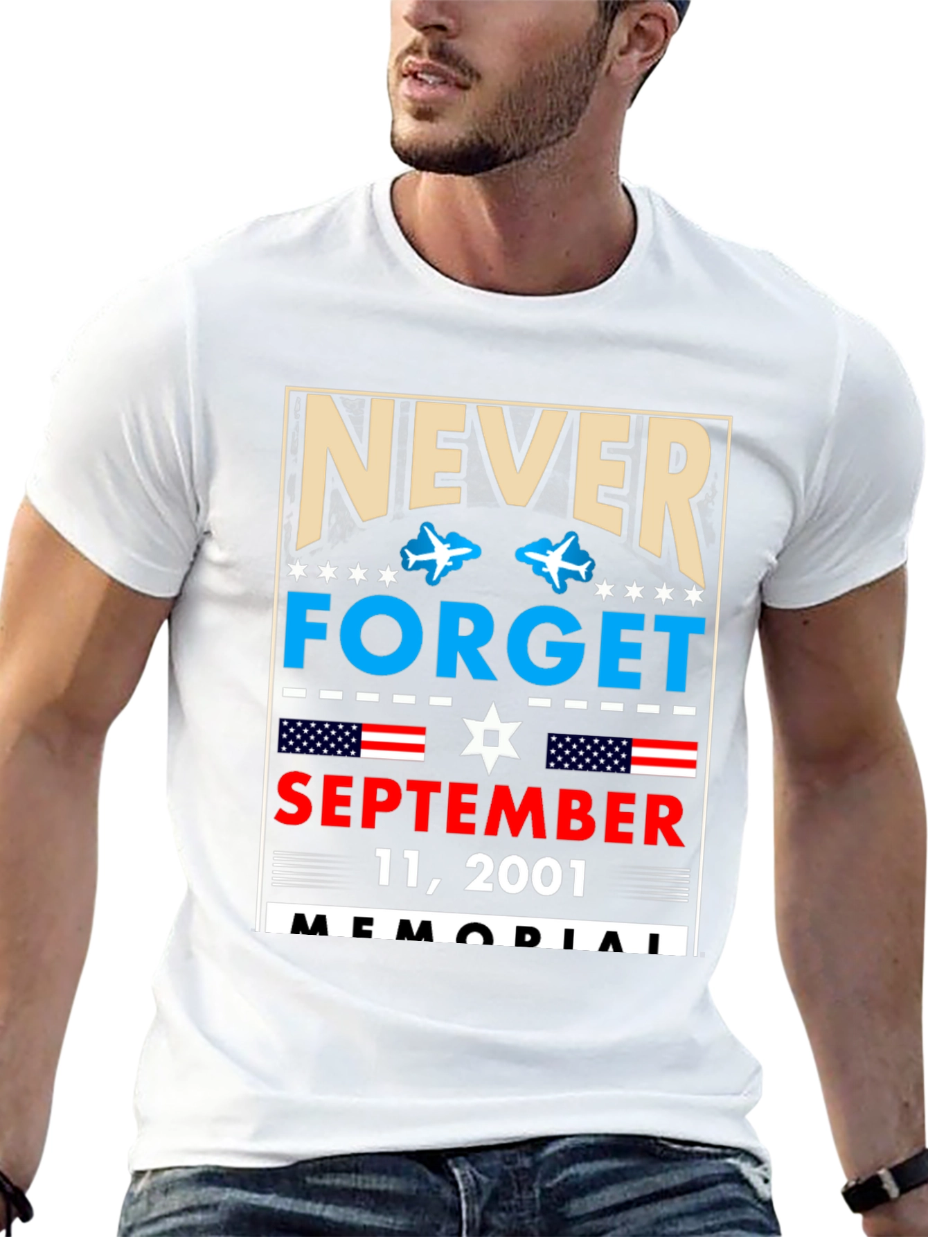 Never Forget 9/11 Memorial T-Shirt