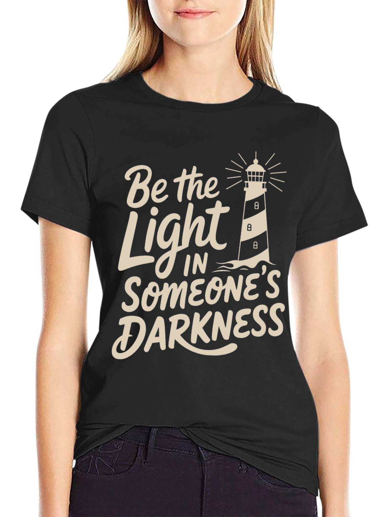 Be the Light T-Shirt - Lighthouse Graphic Tee