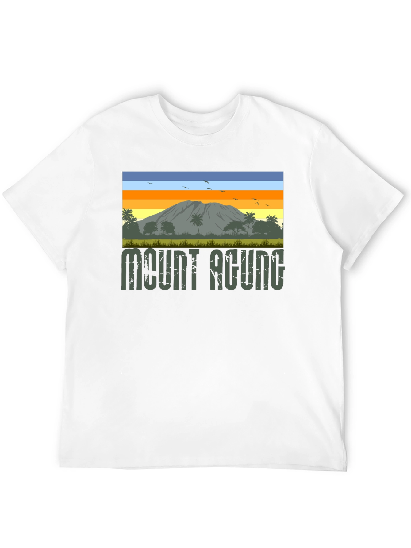 Mount Agung Graphic Tee - Nature Inspired T-Shirt