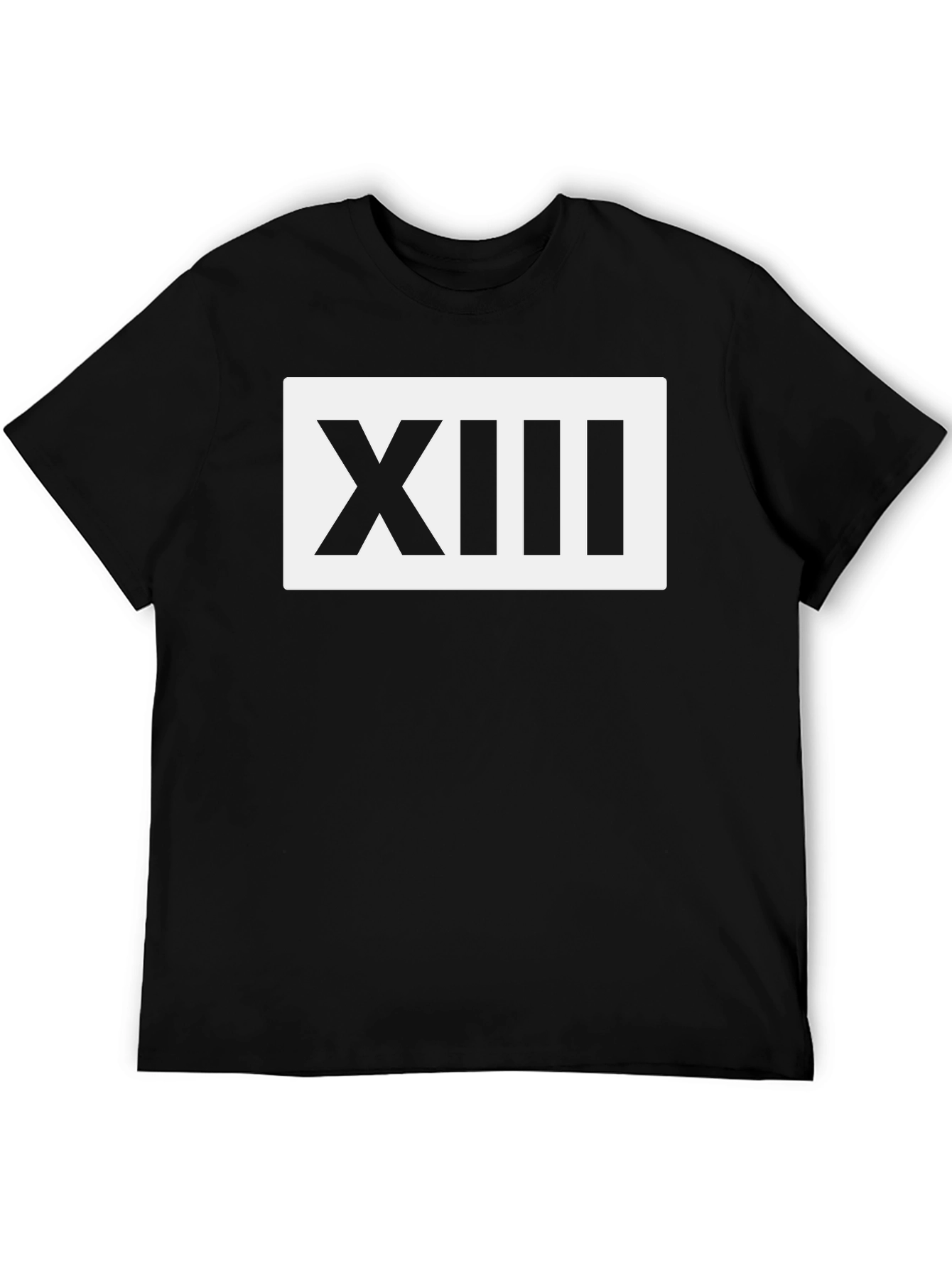 XIII Graphic Tee - Casual Black T-Shirt