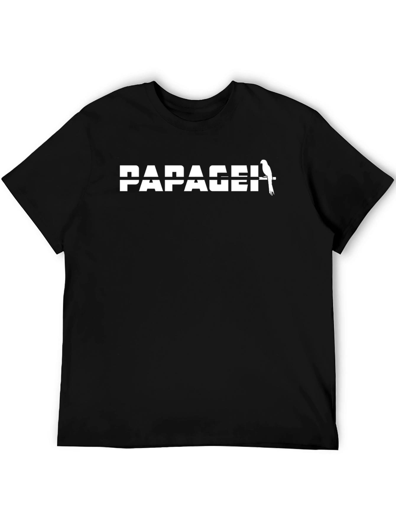 Paragei Parrot Graphic Tee - Black Cotton