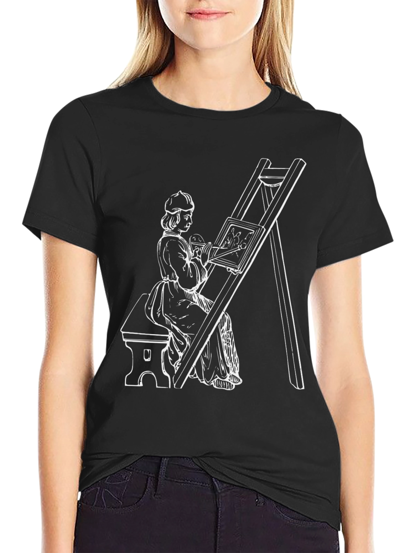 Renaissance Artist Black T-Shirt