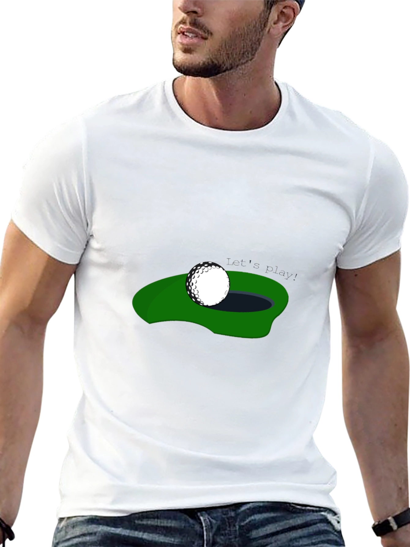 Golf Ball T-Shirt - Hole in One Design