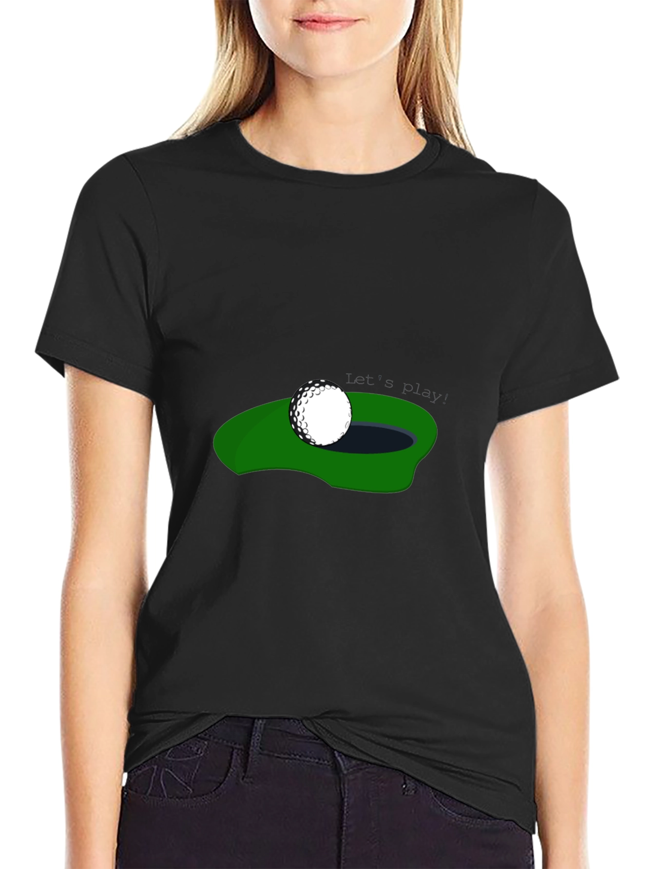Golf Ball T-Shirt - Hole in One Design