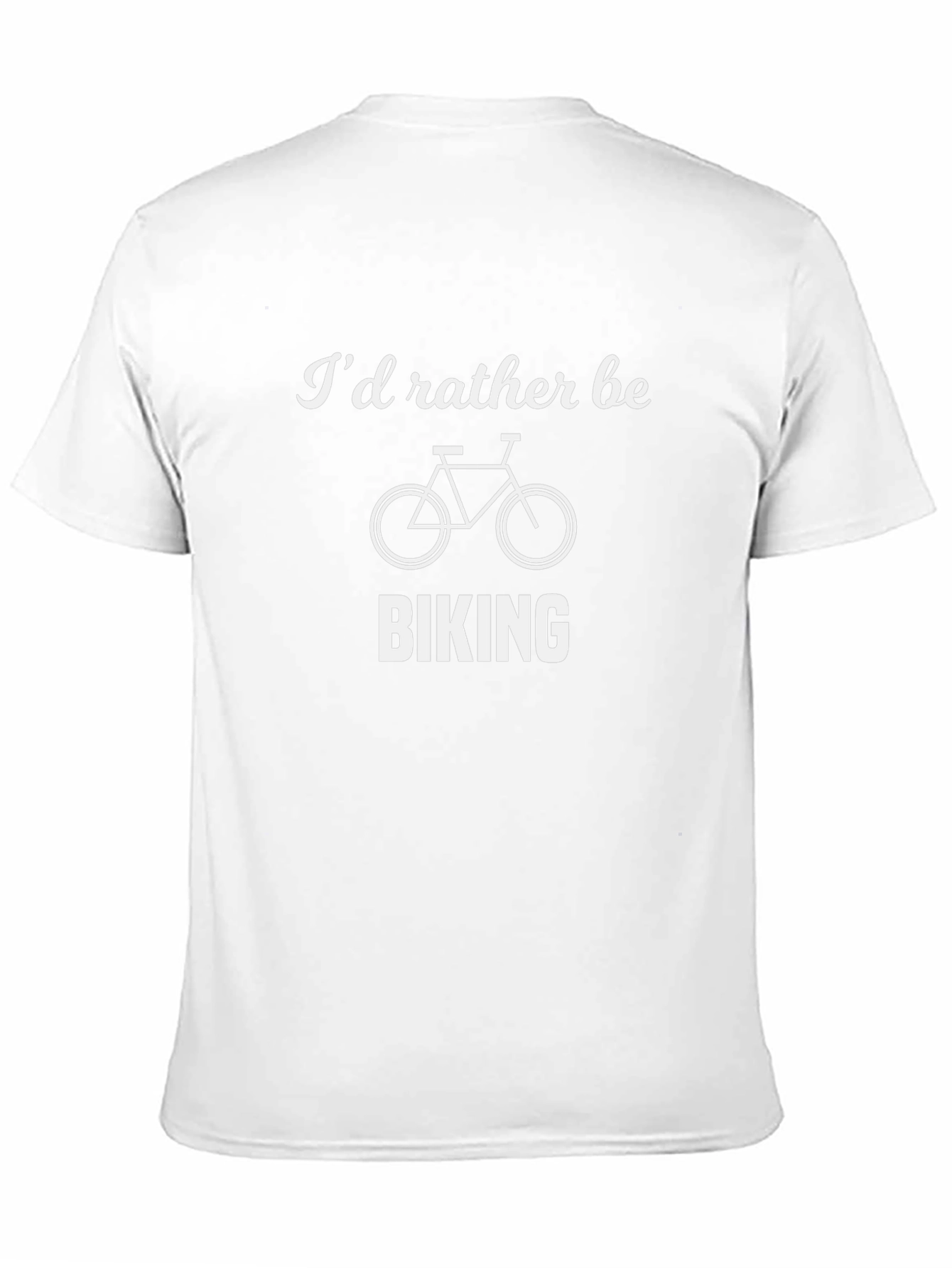 Id Rather Be Biking Black Graphic Tee