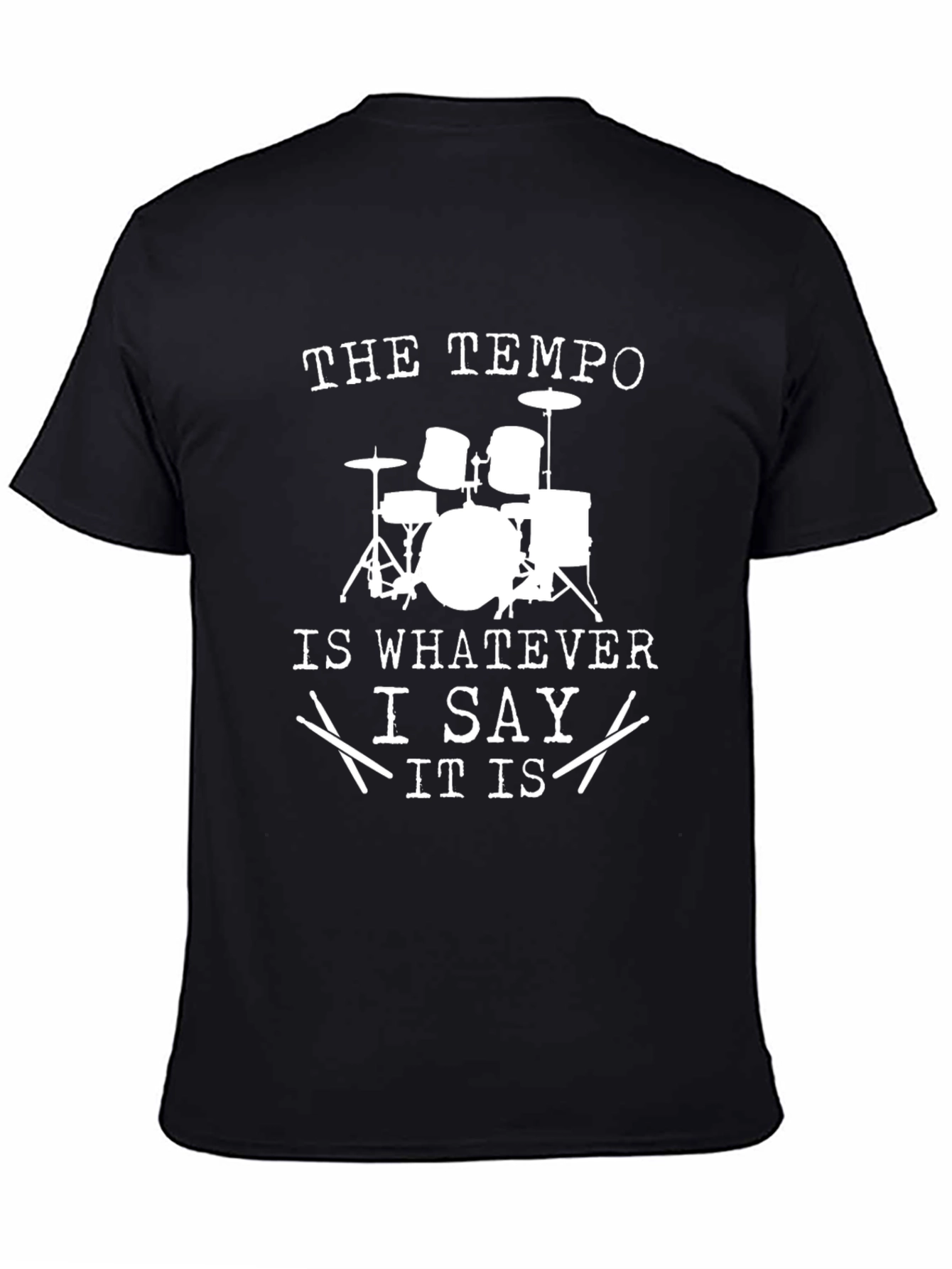 Drummer Tempo Black T-Shirt