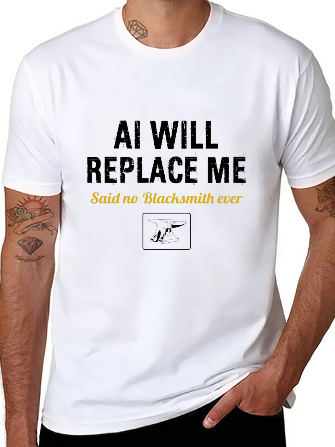 AI Will Replace Me Said No Blacksmith Ever T-Shirt