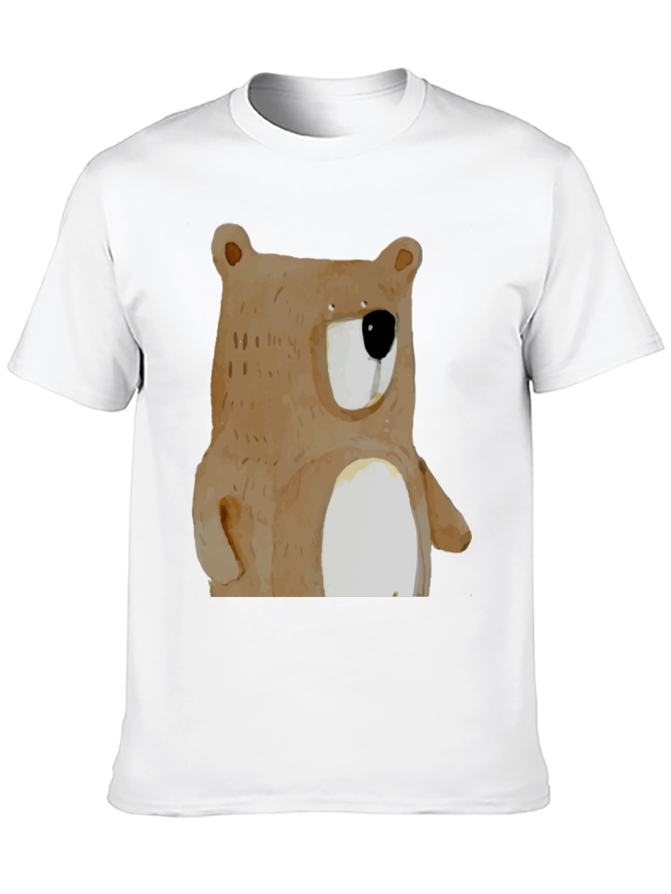 Bear Graphic Print Crew Neck T-Shirt