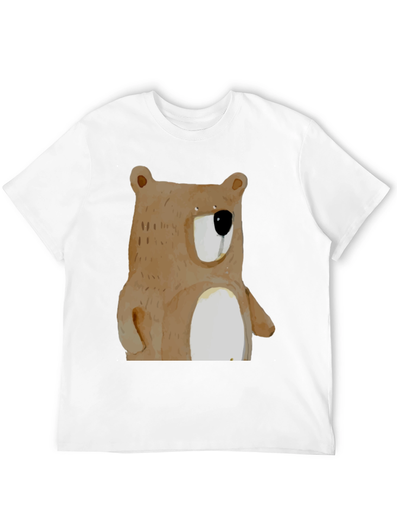 Bear Graphic Print Crew Neck T-Shirt
