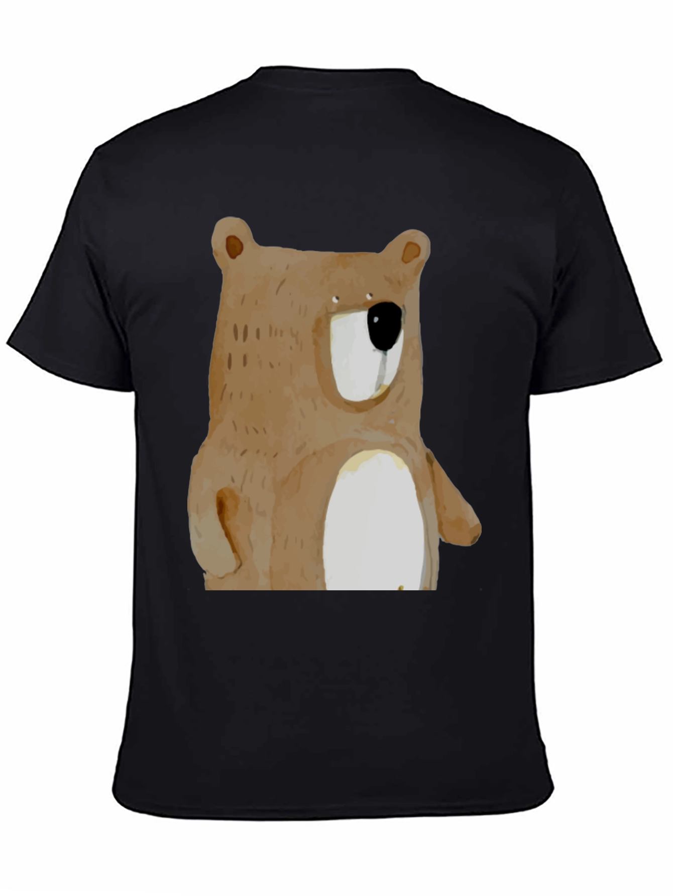 Bear Graphic Print Crew Neck T-Shirt