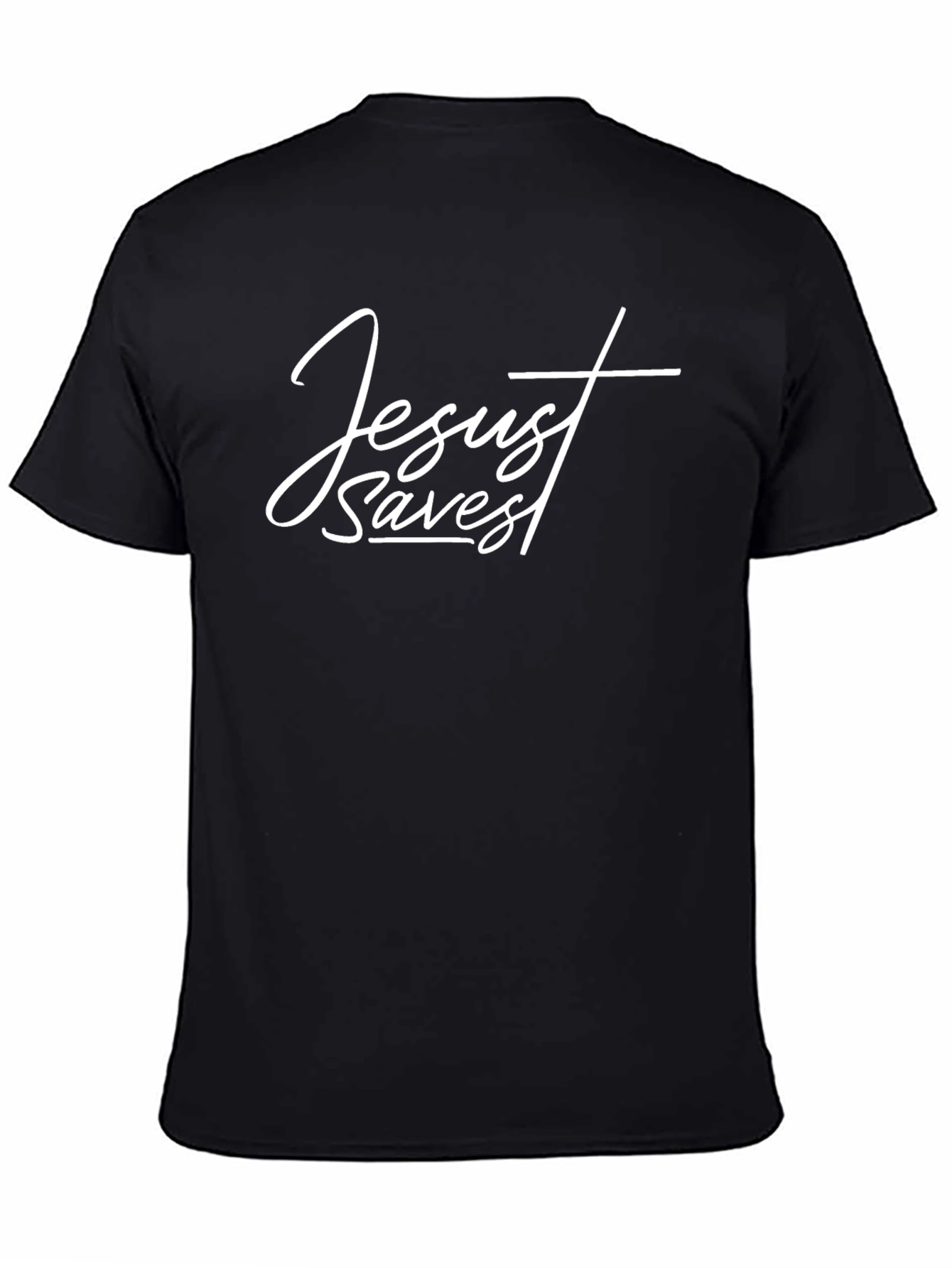 Jesus Saves Black T-Shirt